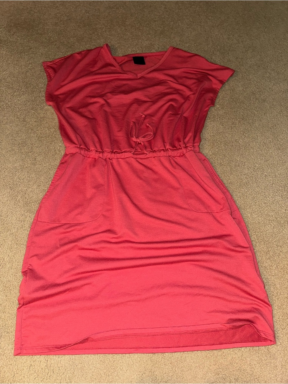 Women’s 32degrees cool Coral Drawstring Waist Casual Dress